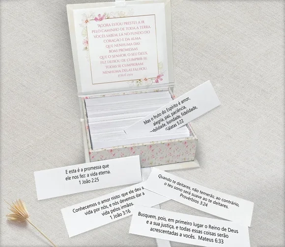 Caixinha Preciosas Promessas Batizado / Eucaristia / Crisma