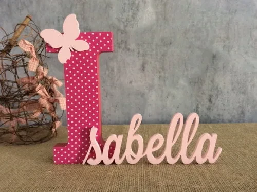 Letras Decorativas de mdf - Borboleta