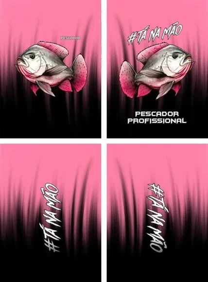 Arte Vetor Camisa Pesca-mod-0104