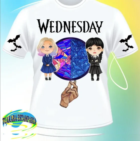Camiseta Wandinha Addams Wednesday