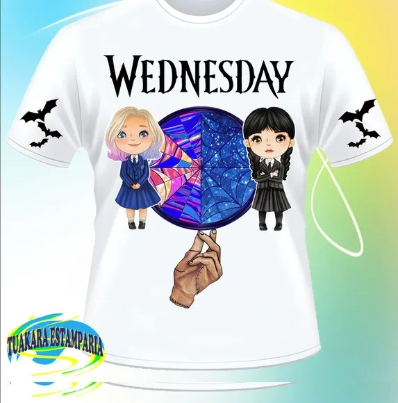 Camiseta Wandinha Addams Wednesday