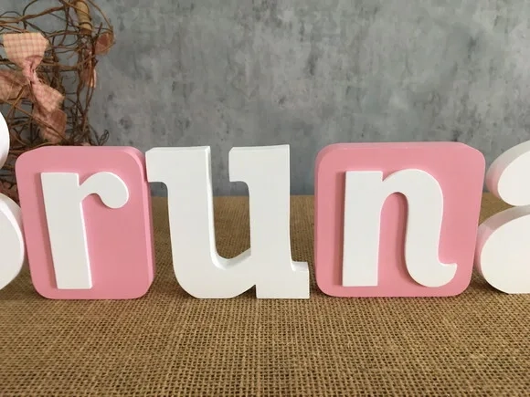 Letras Decorativas Blocos Borboleta