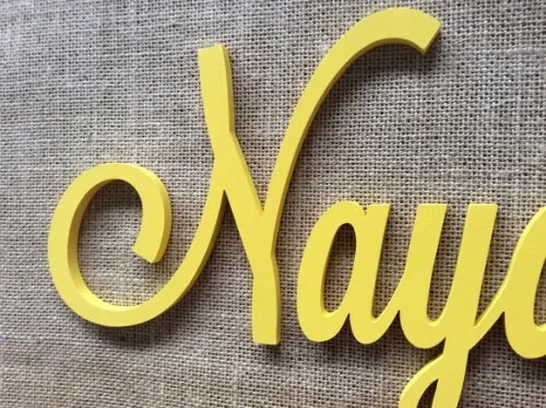 Letras Decorativas Nomes de Parede