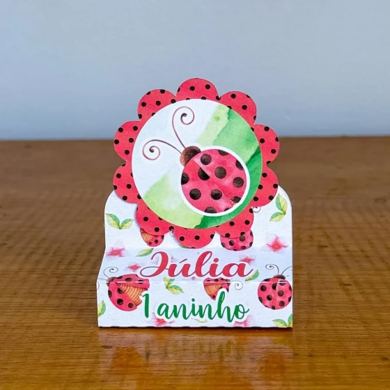PEGUE E MONTE - Porta Bis Duplo Personalizados JOANINHA - Decoração de Festa | Lembrancinhas | Aniversário | Personalizados