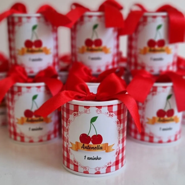 Lembrancinha cerejinha tubolata 7x6