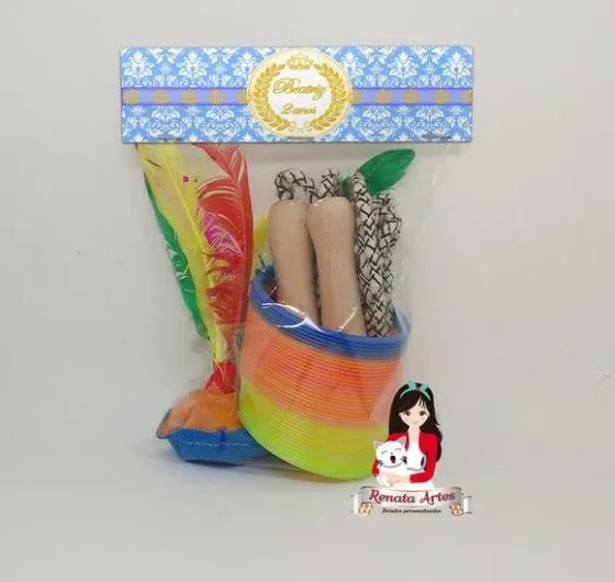 Kit Boa Infância Personalizado Coroa Realeza Azul