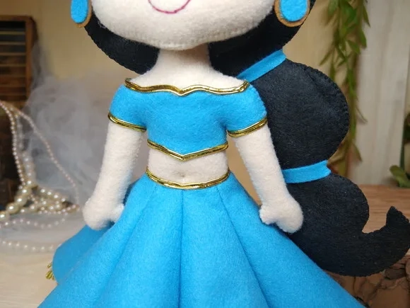 Princesa Jasmine em Feltro - Alladin* Chamar Chat