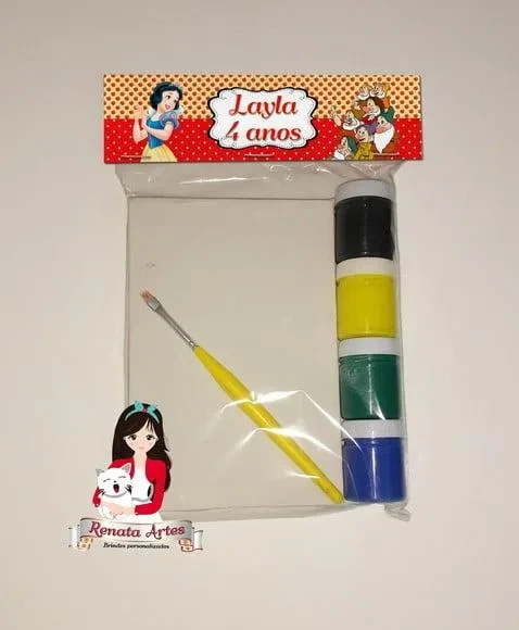 Kit Pintura Personalizado Branca de Neve