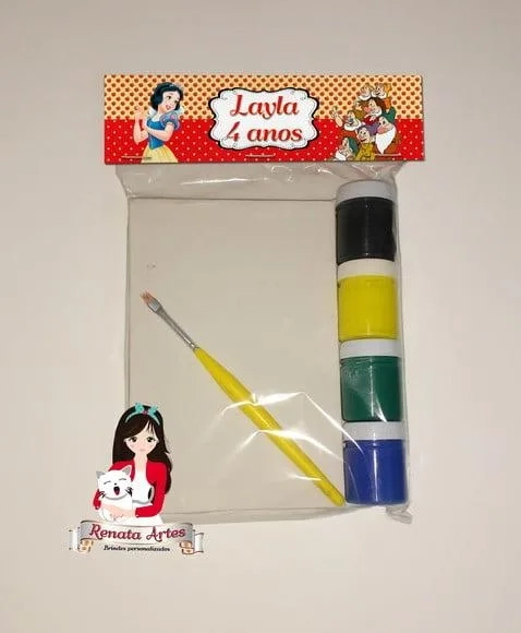 Kit Pintura Personalizado Branca de Neve