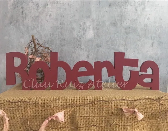 Letras de MDF -Nomes Linha CH