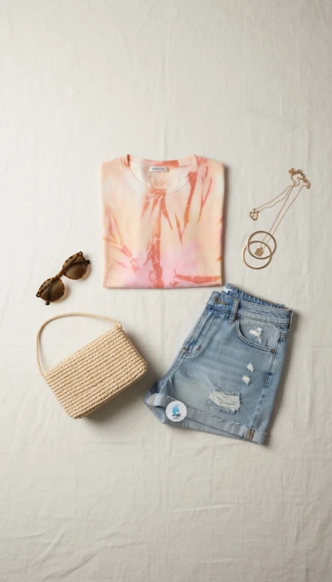 Camiseta Unissex Gola Redonda Tie Dye - Tema Abstrato