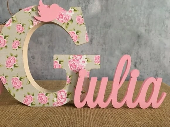 Jardim Encantado - Nomes Personalizados + CORAÇÃO