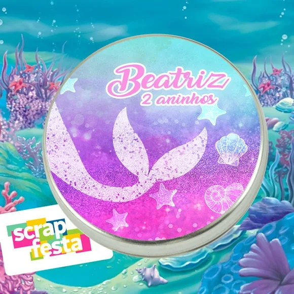 Latinhas Personalizadas Festa Sereia