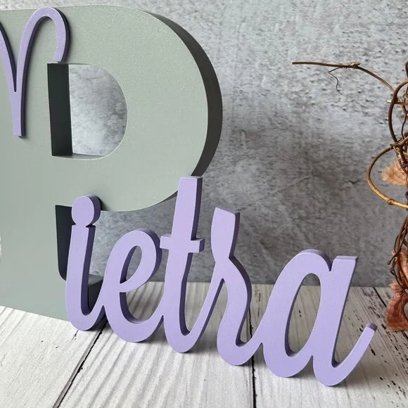 Áries Nome Personalizado Decoração de Quarto Signos