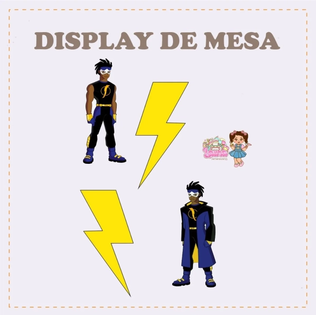 Kit Festa Só Um Bolinho SUPER CHOQUE - Decoração de Festa