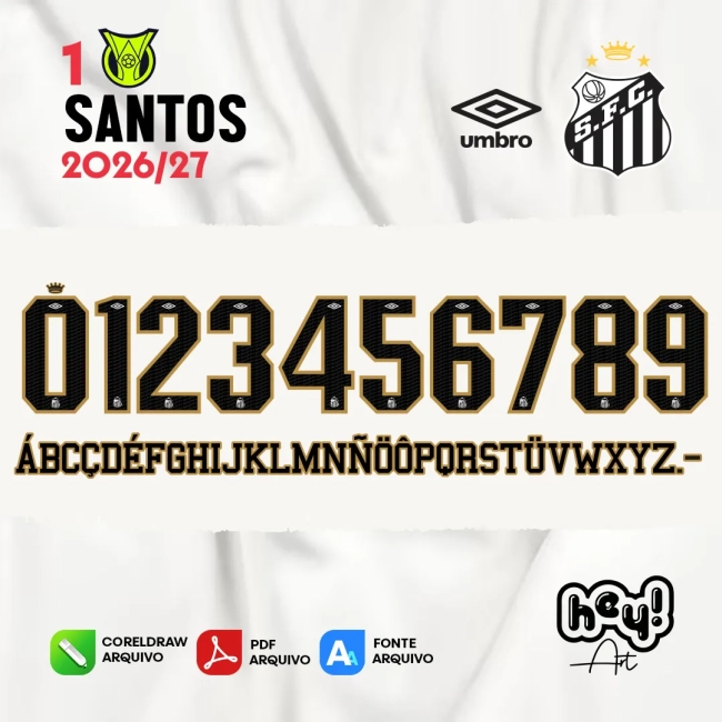 Fonte Vetor Santos 2026/27 Home
