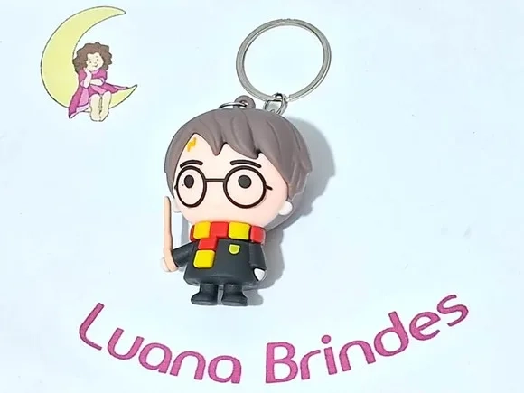 Chaveiro Harry Potter 3d Emborrachado Pacote com 2 Unidades