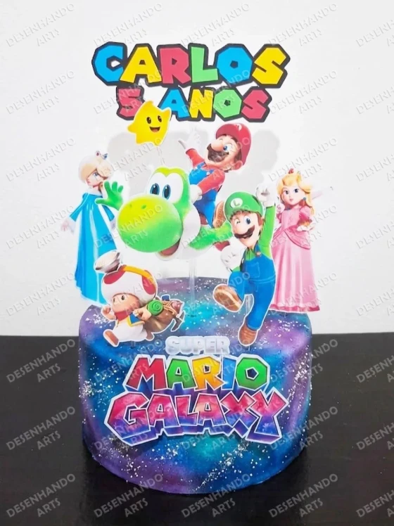 ARQUIVO DE CORTE TOPO DE BOLO SUPER MARIO GALAXY