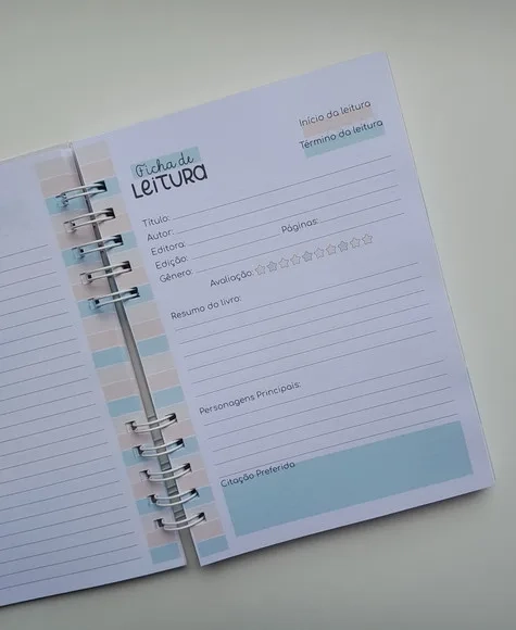 Caderno de Leituras Personalizado A5 - Escolha Sua Capa
