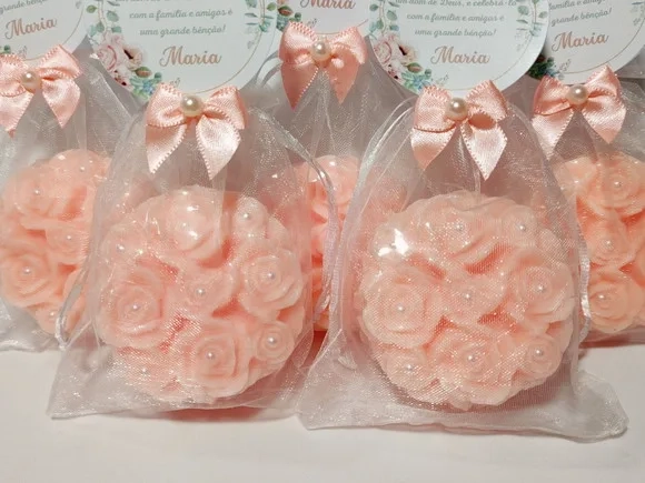 Lembrancinha Aniversário 80 Anos: Sabonete Provence Rosas