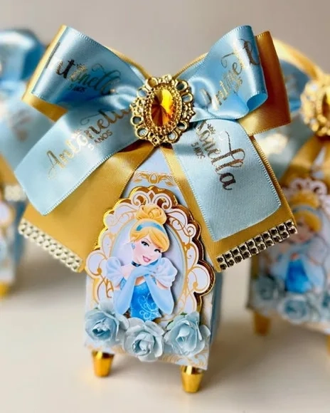 Kit Festa Cinderela Luxo Personalizados - 20 Peças