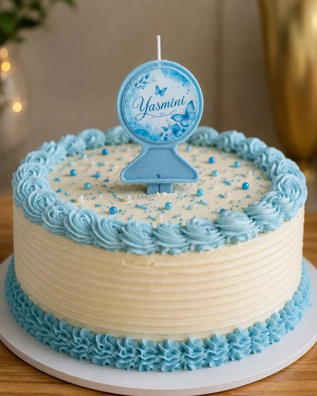 Vela aniversário personalizada