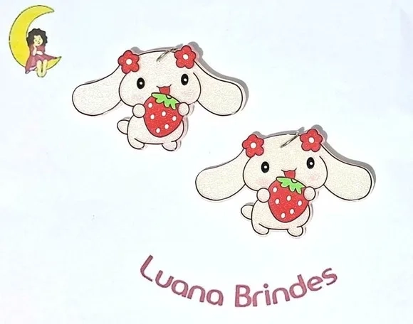 Pingente Cinamoroll Acrílico 3,6cm Pacote com 6 Unidades