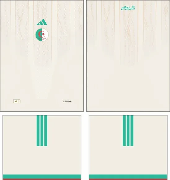 Arte Vetor Camisa Algeria Local 2026