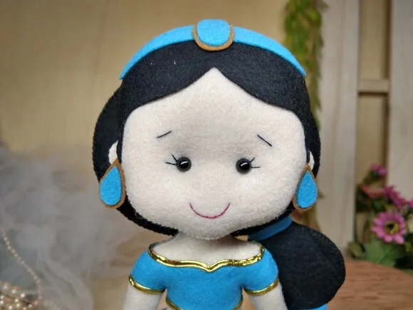Princesa Jasmine em Feltro - Alladin* Chamar Chat