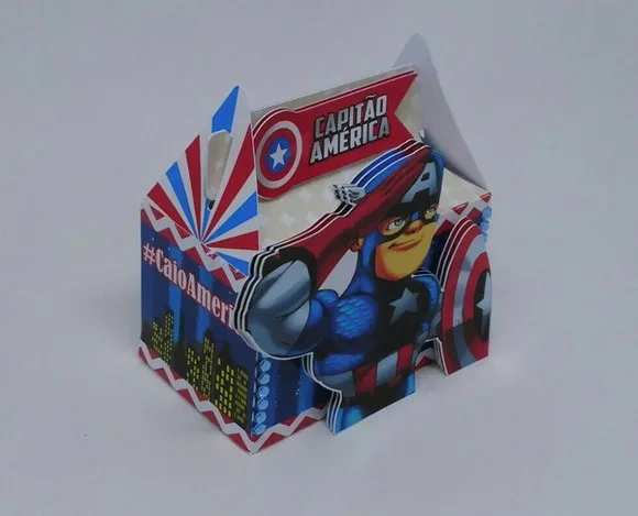 Kit 60 Lembrancinhas Capitão América