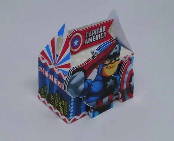 Kit 60 Lembrancinhas Capitão América