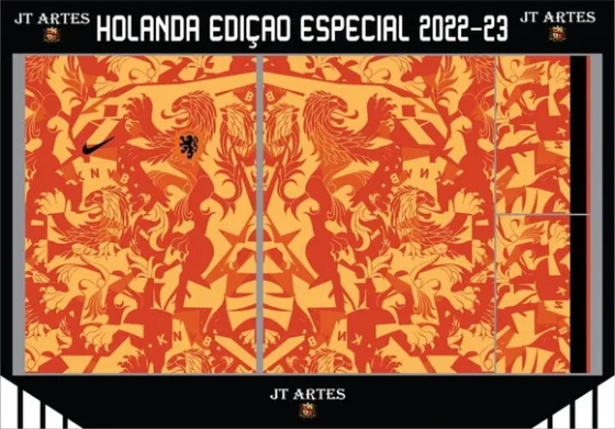 Vetor da Camisa Holanda Ediçao Especial 2022-23