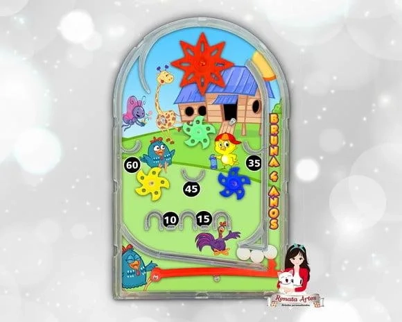 Pinball Fliperama Galinha Pintadinha