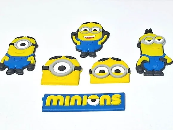 Aplique Minions Emborrachados Pacote com 6 Unidades