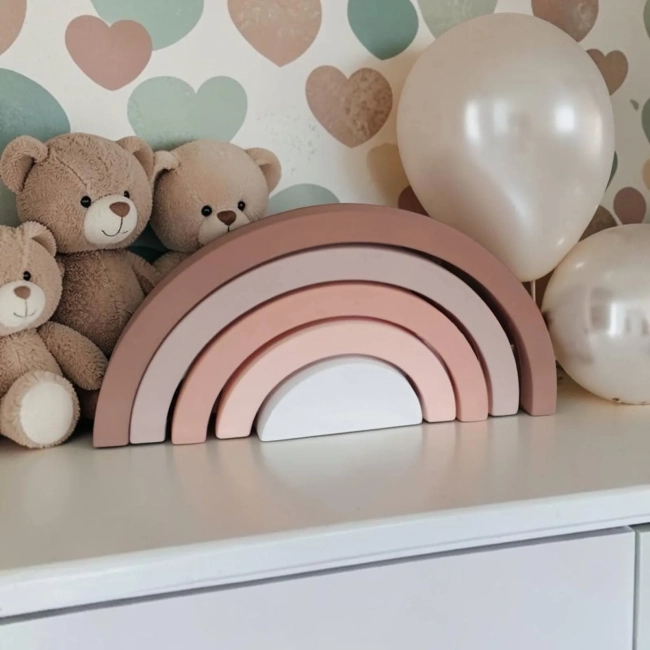 Arco iris de mdf decorativo/ Enfeite de festa, decoração pra quarto de bebe.