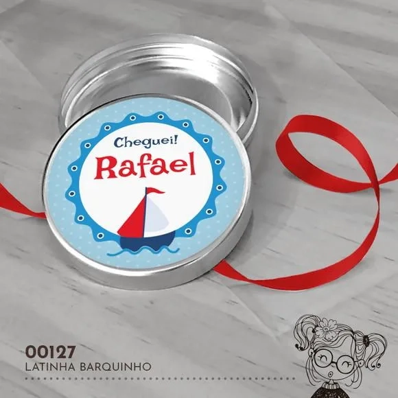 Latinha Adesivada Barquinho - 00127