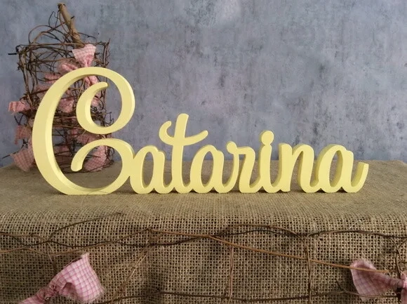 Letras de mdf -nomes - Letras Cursivas