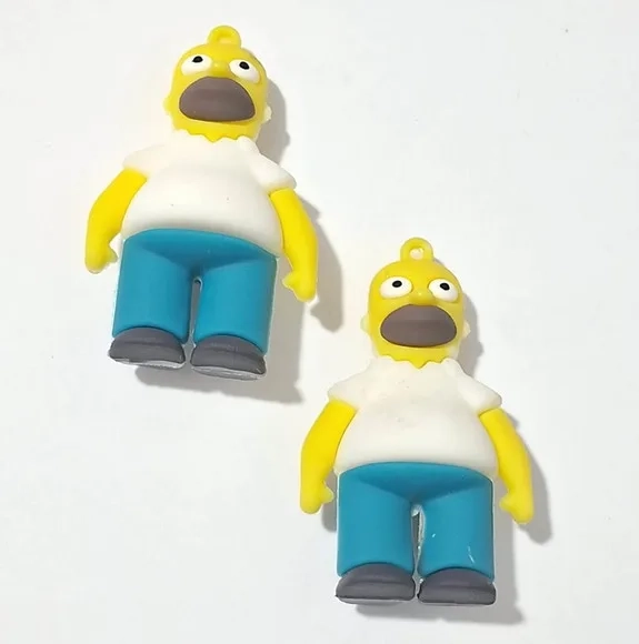 Pingente Homer Simpson Emborrachado Pacote com 2 Unidades