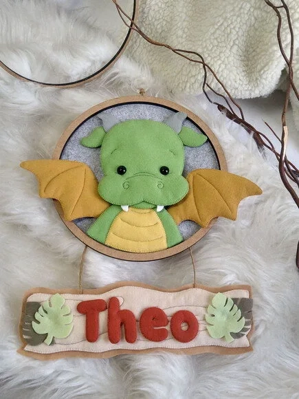 Porta Maternidade Dinossauro* Chamar Chat