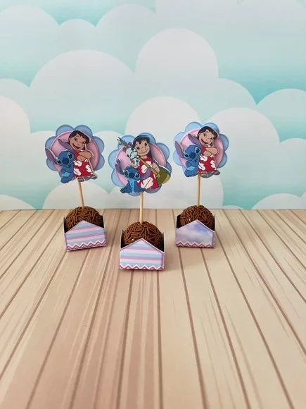 Kit 30 Lembrancinhas Lilo e Stitch