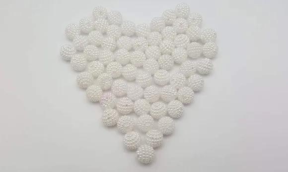 Pérolas Craqueladas Brancas de 10mm (pacote c/ 50 unids.)