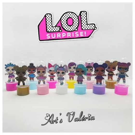 Mini Tubete com Aplique LOL Surprise