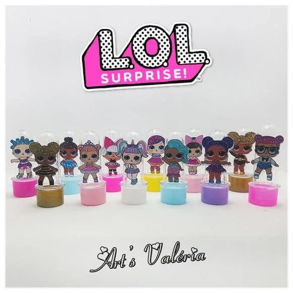 Mini Tubete com Aplique LOL Surprise