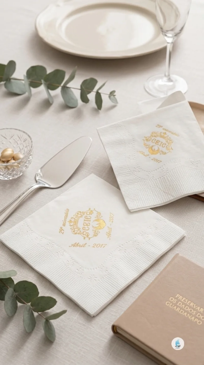 Guardanapo de Papel Coquetel Personalizado com sua Arte