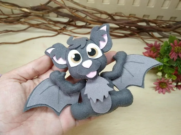 Morcego em Feltro Halloween