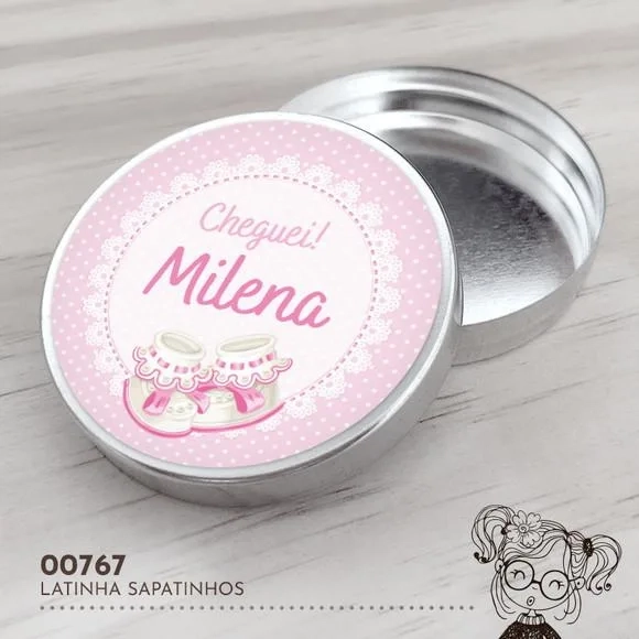 Latinha Adesivada Sapatinhos - 00767