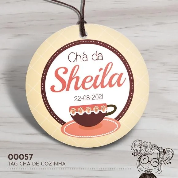 Tag Redonda Chá de Cozinha - 00057
