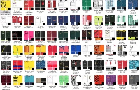 Vetores Camisa Futebol 2020/2021