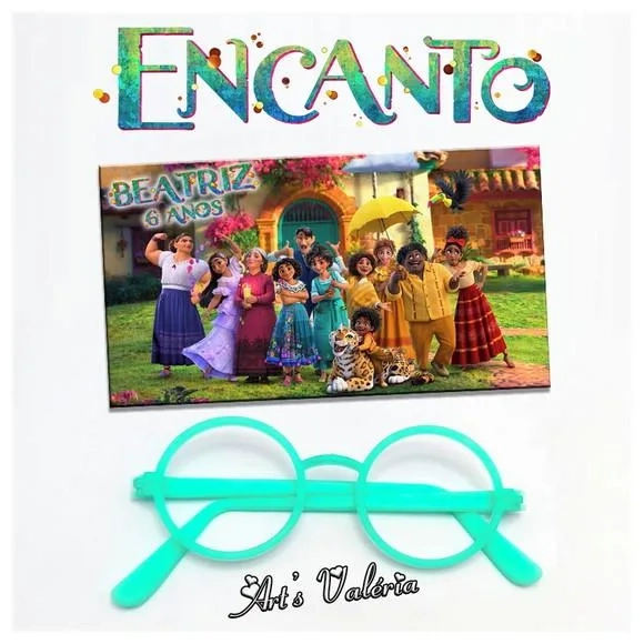 Óculos da Mirabel Encanto - Plástico sem Lentes