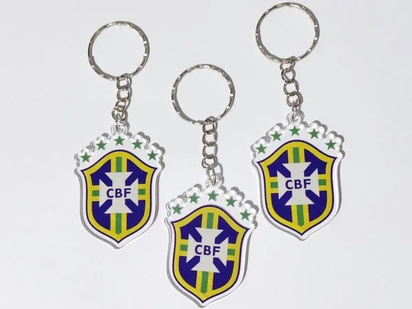 Chaveiro Cbf Escudo da Seleção Pacote com 4 Unidades